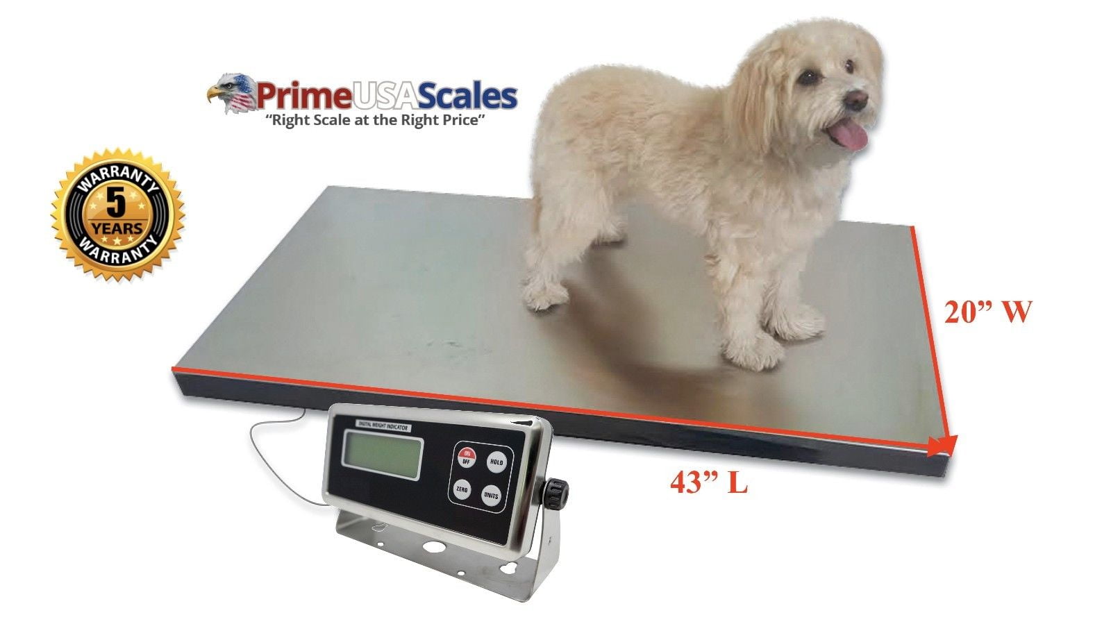 Heavy Duty 1,000 x 0.2 lb Veterinary or Industrial Freight Scale ...