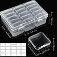 thumbnail image 4 of CCF Small Clear Plastic Beads Storage Container and Organizer Transparent Boxes with Hinged Lid for Storage of Small Items, Jewelry, Diamonds,Nail, 4 of 10