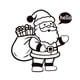 thumbnail image 2 of Pegatinas navideñas negras para ventanas, 30 x 30 cm | Calcomanías navideñas electrostáticas reutilizables para puertas y ventanas de vidrio | Decoraciones navideñas fáciles de despegar y aplicar,, 2 of 6
