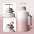 thumbnail image 5 of BOTTLE BOTTLE Insulated Water Bottle 64 oz with Straw and Dual-use Lid Stainless Steel Water Bottle with Handle Vacuum Stainless Steel Jug for Workout and Sports pink gradient, 5 of 7