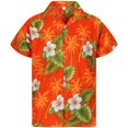 thumbnail image 7 of KDFJPTH Women'S Funky Hawaiian Shirt Blouse Frontpocket Leaves Flowers Palm Print Top Womens Cotton Tees Loose Fit Christmas Long Sleeve for Women, 7 of 7