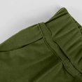 thumbnail image 5 of JoveMarine Women's Athletic Capris - Drawstring Elastic High Waist Solid Color Casual Sporty Pants, Stretchy 3/4 Length for Gym Running,Army Green L, 5 of 8