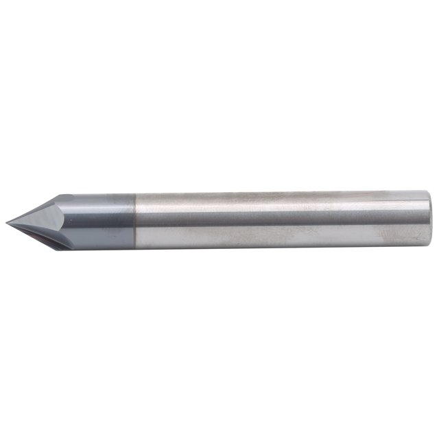Fresa de extremo de chaflán, fresa de 3 flautas de 60°, fresa de acero de tungsteno CNC, broca de pulido para tallado, D10 x 60° x 75L