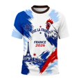 thumbnail image 3 of Womens France Themed Printed Short Sleeve Round Neck Tops Festival Outfit Shirts, 3 of 3