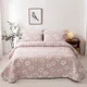 thumbnail image 1 of Colcha de algodón 100% en la cama, cubierta de cama de puntada, colchas y cubiertas, edredón de cama para pareja, sábanas dobles, topper de colchón, 1 of 5