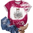 thumbnail image 2 of COMVALUE Plus Size Halloween Shirts for Women: Spooky Season Graphic T-Shirt Cute Pumpkin Print Oversized Fall Tee Tops Hot Pink L, 2 of 5