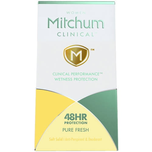 Mitchum Women Clinical Pure Fresh Soft Solid AntiPerspirant and Deodorant, 1.6 oz