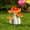 Red, variant on 3Pcs /Set Garden Statues and Figurines Mushroom Statue Decor Ceramic Mushroom for Garden, Home Decor,Yard, Fairy Garden - Lawn Ornament Décor, Pottery Ornament BFF Gifts