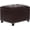 Vintage Brown, variant on Leather Storage Ottoman Bench with Steerable Rolling Wheels, Rectangle 24 Inch Foot Rest Ottomans Stool for Living Room Bedroom (Vintage Brown)