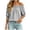 Gray, variant on Tqcoqu Women's Solid Off Shoulder Ruffle Elastic 3/4 Puff Sleeve Blouse,Loose Flowy Summer Casual Pullover Top,Black Women's S-XXL