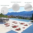 thumbnail image 4 of Fsddascl Christmas Poinsettia Outdoor Rug for Patio/Deck/Porch, Non-Slip Large Area Rug 4 x 6 Ft, Red Birds Botanical Xmas Indoor Outdoor Rugs Washable Area Rugs, Reversible Camping Rug Carpet Runner, 4 of 9