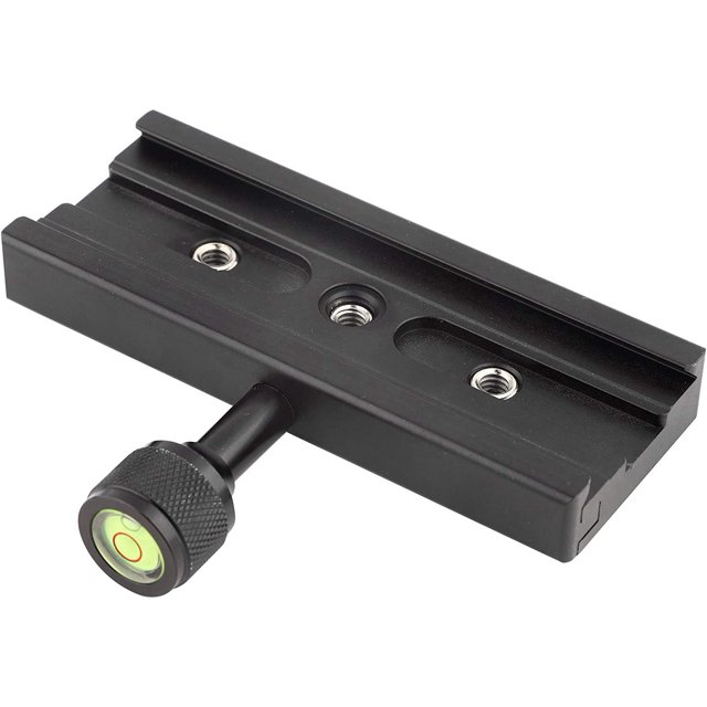 Abrazadera de liberación rápida para adaptador de trípode Arca, abrazadera de placa de liberación rápida QR-120 1/4 "3/8" para trípode Arca Swiss RSS LingWen 8390606078513