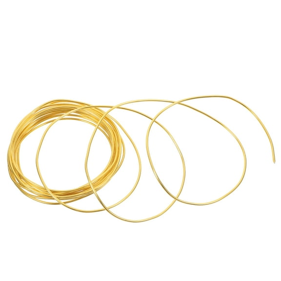 Hemoton Aluminum Wire For Craft 5 Meters Bendable Metal Wire For Jewelry Making Sculpting Floral Making Wreath Making Crafting Wire Wrapping Yellow