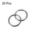 thumbnail image 3 of Metal O Rings, 20 Pack 25mm(0.98") ID 3mm Thick Welded O-Ringe, Dark Gray, 3 of 6