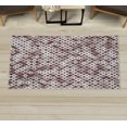 thumbnail image 1 of Ethnic Decorative Rug, Retro Mosaic Creative Pattern Square Rhythm Abstract Art Print Design, Quality Carpet for Bedroom Dorm and Living Room, 6 Sizes, Dark Warm, by Ambesonne, 1 of 1
