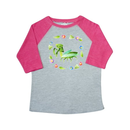 

Inktastic Praying Mantis with Flowers and Leaves Gift Toddler Boy or Toddler Girl T-Shirt