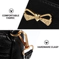thumbnail image 2 of unbranded 1Ud Cruzado Negro Para Mujer De Moño Uso Diario Fiesta Y Salidas Con Almacenamiento, 2 of 5