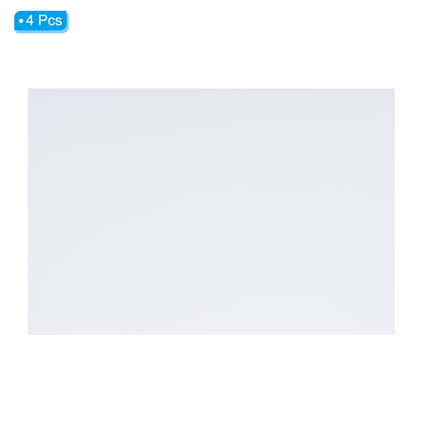 Uxcell 12" x 8" A4 Right Angle Magnetic White Board Contact Paper, White 4Pack