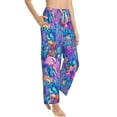 thumbnail image 2 of Fotbe Colorful Mushrooms Women's Pajama Pants,Sleepwear Pants,Pj Bottoms Drawstring And Pockets-Medium, 2 of 9