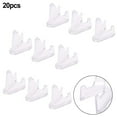 thumbnail image 1 of LEFU pour Support d'Affichage de Pièces en Plastique Transparent - 20 Pcs Étui Rond Capsules Chevalet pour Cartes Cartes Tablettes Maison Bureau Exposition 36x27x6mm, 1 of 10