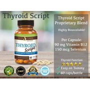 Thyroid Script Supplement - Supports Healthy Thyroid, T3 Activation, Immunity - Adrenal and Energy Function - by Suzy Cohen