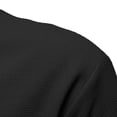thumbnail image 7 of Men's 2 in 1 Waffle Henley Shirt Long Sleeve V Neck Solid Color Casual Streetwear Sports Fashion Undershirt Top Size 2XL Black, 7 of 7