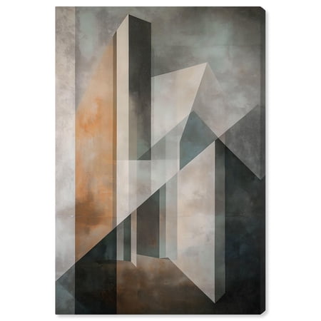 Spatial Geometry Canvas Modern Geometric Art by Art Remedy Gallery Wrapped 24 x 36