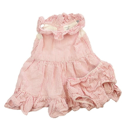 

Pre-owned Ralph Lauren Girls Pink | White Dress size: 6 Months