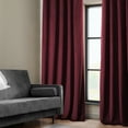 thumbnail image 4 of HPD Half Price Drapes Dark Merlot Heritage Plush Velvet Room Darkening Curtains for Bedroom & Living Room Curtains (1 Panel), Window Curtains 96 inches long, Rod Pocket Curtains & Drapes, 50W X 96L, 4 of 12
