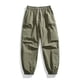 thumbnail image 1 of Ceisia Men's Solid Color Water-Repellent Lantern Cargo Pants with Elastic Drawstring Waist Army Green M Gifts, 1 of 9