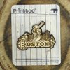 Boston Wood Engraved Wooden Fridge Magnet Souvenir Gift