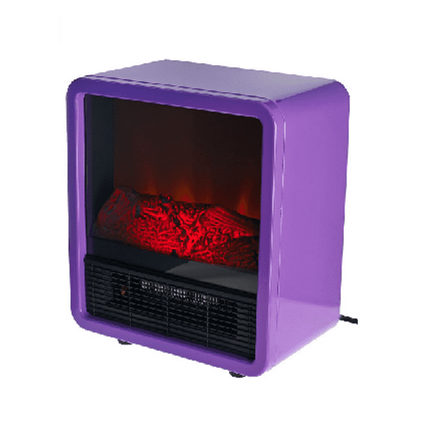 Duraflame Personal Fire Cube Electric Heater Fireplace, Purple