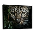 thumbnail image 2 of Designart "Camouflaged Leopard In The Moonlight I" Animals Leopard Floater Framed Wall Art Prints, 2 of 5
