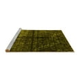 thumbnail image 2 of Ahgly Company Machine Washable Indoor Rectangle Abstract Yellow Modern Area Rugs, 2' x 4', 2 of 4
