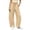 *Khaki, variant on VBVC Women's High Waisted Barrel Pants with Pockets , Drawstring Wide Leg Lounge Trousers For Women, S-2XL