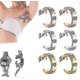 thumbnail image 1 of Dorina Earacupressure Magnetherapy Detoxi Earrings Acupressure Sli-mming Earring----Silver without diamonds--Product code 61512 Silver without diamonds, 1 of 4