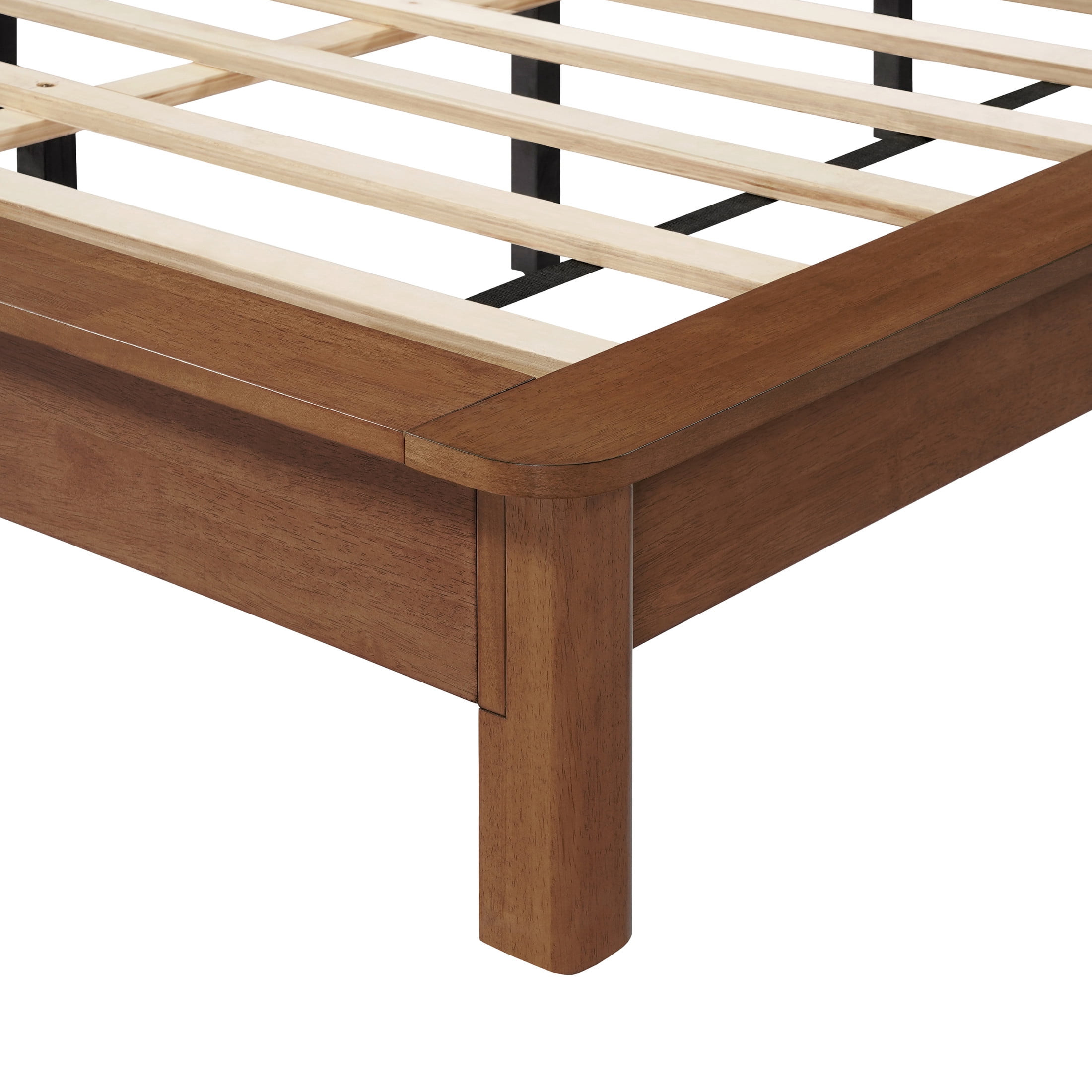 Christopher Knight Home Modern Bedroom Set, Wood King Platform Bed with 2 Nightstands, Walnut+Natural