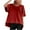 Red, variant on Brglopf Womens Oversized Tops Workout Short Sleeve T Shirts Side Slit Summer Casual Loose Fit Basic Tee Shirts(Black,L)
