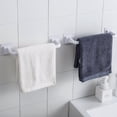 thumbnail image 3 of Lefu Self-Adhesive Towel Rod Storage Rack, Towel Bar Stick on Wall Bath Towel Holder Rail Rack,White S, 3 of 7