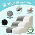 thumbnail image 2 of PetSafe Curved Dog Stairs – Foam Ramp for Small Pets, Non-Slip Ladder for Bed & Sofa with Waterproof Cover, 2 of 5