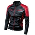 thumbnail image 3 of Chaqueta de motocicleta para hombre Nikou color rojo XL, 3 of 15