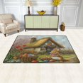 thumbnail image 2 of WOBOGO Easter Cozy Straw House Carpet Non-Slip Rugs Soft Doormat 60×39in Living Dining Room Bedroom Decorative, 2 of 7