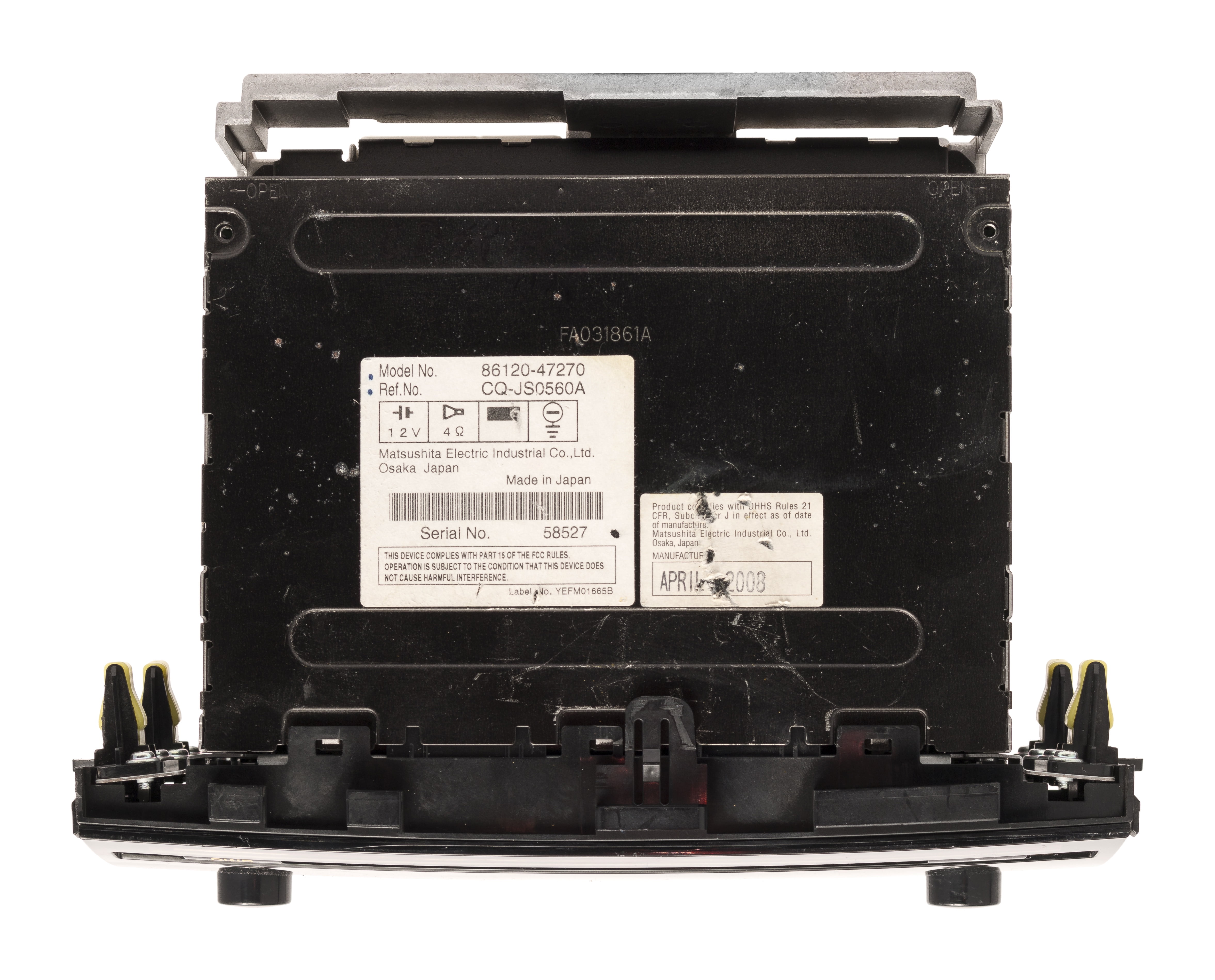 Restored 2006-09 Toyota Prius AM FM Radio CD Player Part Number 86120-47270 Face ID 51830 (Refurbished)