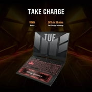 ASUS TUF Gaming A15 Gaming Laptop, 15.6” FHD 144Hz, 100% sRGB Display, GeForce RTX 4050, AMD Ryzen 7 7435HS, 16GB DDR5, 512GB PCIe SSD, Wi-Fi 6, Windows 11, FA507NUR-AS73