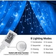 thumbnail image 2 of Christmas Lights, LED Icicle Lights, 400 LED 39Ft 8 Modes with 80 Drops, Icicle Christmas Lights, Waterproof Connectable Outdoor Icicle for Christmas Decorations (Blue), 2 of 6