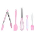 thumbnail image 1 of 5Pcs/Set Silicone Kitchen Cooking Tool Scraper Eggs Beater Decorating Pen Oil Brush Food Clip, 1 of 6