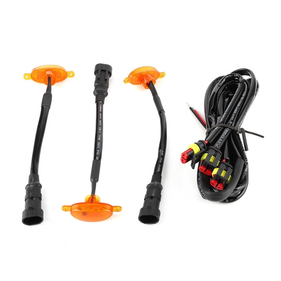 3 uds luces LED de rejilla automática lámpara de cubierta de parachoques delantero apta para Ford F150/F250/Raptor 2014-2017 Jadeshay A