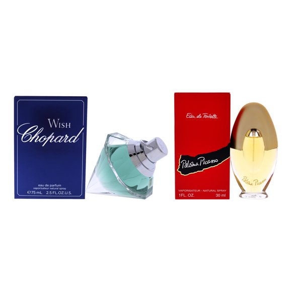 Set de perfumes Wish de Chopard y Paloma Picasso para mujer