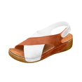 thumbnail image 4 of Wedge Platform Backstrap Sandal for Women 2025 Fashion Casual Arch Support Mid Heel Dress Sandals, 4 of 6