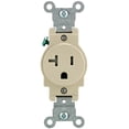 thumbnail image 1 of Enchufe Leviton R51-T5020-0IS de 20 A, color marfil, resistente al temple, 1 of 3